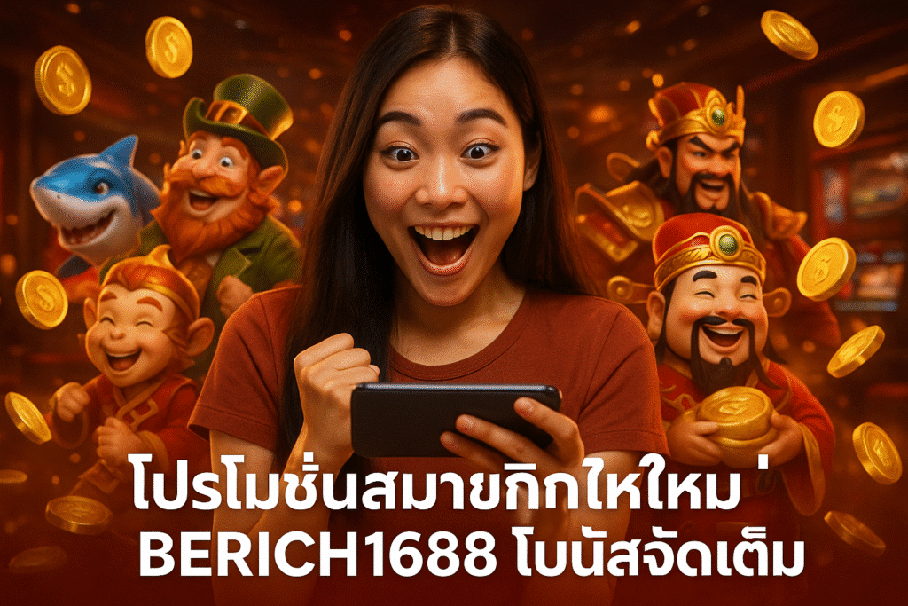 โปรโมชั่นสมาชิกใหม่ BERICH1688 โบนัสจัดเต็ม