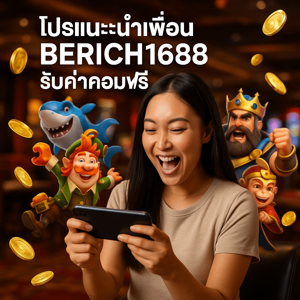 โปรแนะนำเพื่อน BERICH1688 รับค่าคอมฟรี
